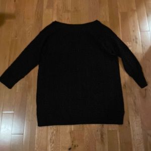 Plus size black sweater